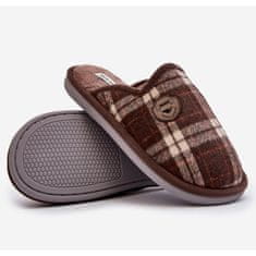 Pánské pantofle Slip-on Brown velikost 44