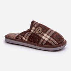 Pánské pantofle Slip-on Brown velikost 44