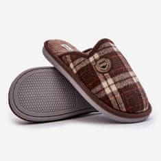 Pánské pantofle Slip-on Brown velikost 44