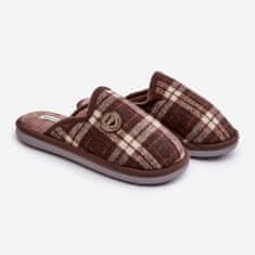 Pánské pantofle Slip-on Brown velikost 44