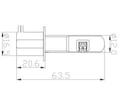 CARCLEVER V20 LED H1 bílá, 12/24V, 5000LM (95HLH-H1-V20) pár