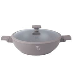 shumee TITANIOVÝ WOK S VÍKEM 30cm BERLINGER HAUS BH-8095 TAUPE