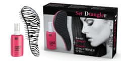 Dtangler Set Dtangler Conditioner Spray + rozčesávací kartáč ZEBRA