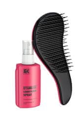 Dtangler Set Dtangler Conditioner Spray + rozčesávací kartáč ZEBRA