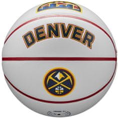 Wilson Míče basketbalové bílé 7 Nba Team City Collector Denver Nuggets Ball