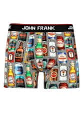 John Frank Pánské boxerky John Frank JFBD313 L šedá