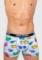 John Frank Pánské boxerky John Frank JFBD290 Sv. modrá M