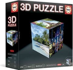 Educa 3D Puzzle kostka Cestování 216 dílků