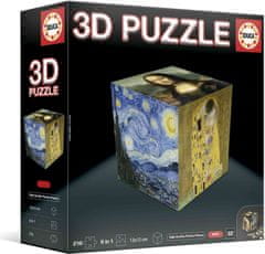 Educa 3D Puzzle kostka Umění 216 dílků