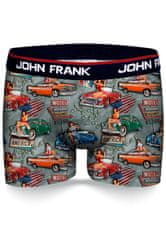 John Frank Pánské boxerky John Frank JFBD338 XL šedá