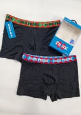 John Frank Pánské boxerky John Frank JF2BMODHYPE04 2PACK M černá