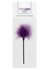 Toyjoy Sexy Feather Tickler (Purple), šimrací peříčko na senzorické hrátky