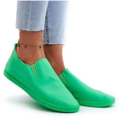 Dámské tenisové tenisky Slip-On Green velikost 40