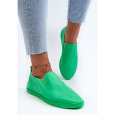 Dámské tenisové tenisky Slip-On Green velikost 40