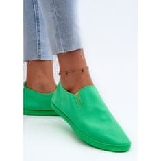 Dámské tenisové tenisky Slip-On Green velikost 40