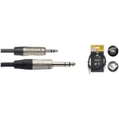 Stagg NAC2MPSPSR, propojovací kabel Jack 3,5 mm - Jack 6,3 mm stereo, 2m