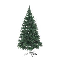 KONDELA Vánoční stromek s osvětlením Christmas Typ 5 LED450 220 cm - zelená