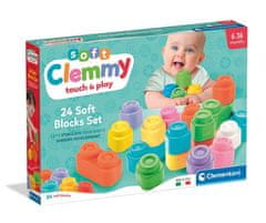 Clementoni Soft Clemmy Sada 24 měkkých kostek