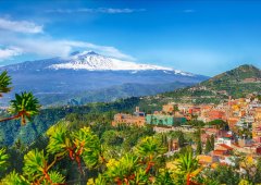 ENJOY ENJOY Puzzle Etna a Taormina, Sicílie 1000 dílků