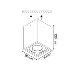 ACA ACA Lighting Garden stropní venkovní svítidlo MK163130SW