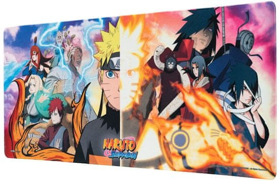 CurePink Herní podložka na stůl Naruto: Shippuden (80 x 35 cm)