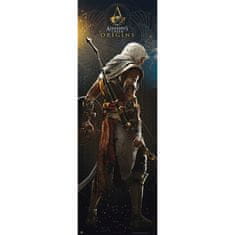 CurePink Plakát na dveře Assassin's Creed: Origins (53 x 158 cm) 150 g