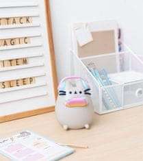 CurePink Dekorativní lampa Pusheen: Gamer (11 x 16 x 7 cm)