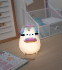 CurePink Dekorativní lampa Pusheen: Gamer (11 x 16 x 7 cm)