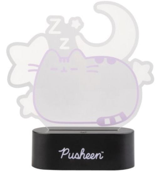 CurePink Dekorativní lampa Pusheen: Sladké sny (17 x 20 x 6 cm)