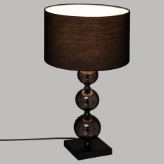 Atmosphera Stolní lampa ALMA, výška 52 cm, černá