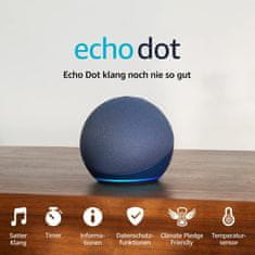 Amazon Amazon Echo DOT 2022 (5. generace) - hlasový asistent - Deep Sea Blue (modrý)