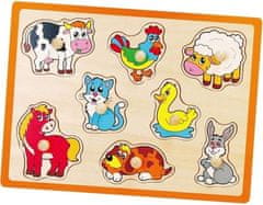 LEBULA Dřevěné puzzle Farm Viga Toys Puzzle