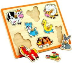 LEBULA Dřevěné puzzle Farm Viga Toys Puzzle