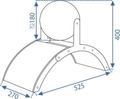 Tutumi Kočičí škrabadlo Punto 40 cm hnědé