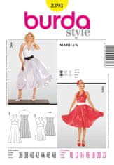 Burda Střih Burda 2393 - Šaty Marilyn, 50. léta