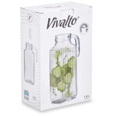 VIVALTO Skleněný džbán s víkem, 1,8 l