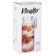 VIVALTO Skleněný džbán s víkem, 1 l