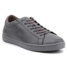 Lacoste Straightset 4 Srm Gry Kožené boty velikost 46,5