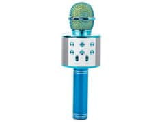 Verk 01377 Karaoke Bluetooth mikrofon, 1800mAh modrá