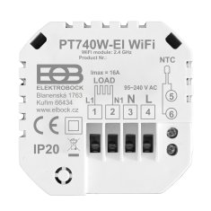 Elektrobock  PT740W-EI WIFI Prostorový WiFi termostat - Prostorový WiFi termostat bílá