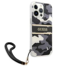 Guess Kryt Guess GUHCP13LKCABBK Apple iPhone 13 Pro black hardcase Camo Strap Collection