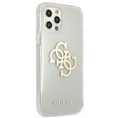 Guess Kryt Guess GUHCP12LPCUGL4GTR Apple iPhone 12 Pro Max transparent hard case Glitter 4G Big Logo