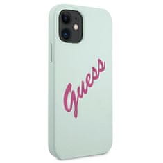 Guess Kryt Guess GUHCP12SLSVSBF Apple iPhone 12 mini blue fuschia hardcase Silicone Vintage