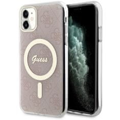 Guess Kryt Guess GUHMN61H4STP Apple iPhone 11 pink hardcase 4G MagSafe