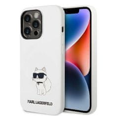 Karl Lagerfeld Kryt Karl Lagerfeld KLHCP14LSNCHBCH Apple iPhone 14 Pro hardcase white Silicone Choupette