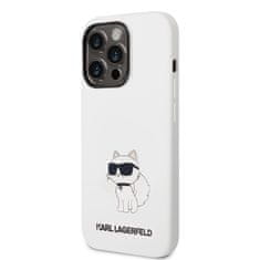 Karl Lagerfeld Kryt Karl Lagerfeld KLHCP14LSNCHBCH Apple iPhone 14 Pro hardcase white Silicone Choupette