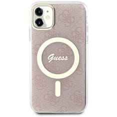 Guess Kryt Guess GUHMN61H4STP Apple iPhone 11 pink hardcase 4G MagSafe