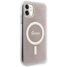 Guess Kryt Guess GUHMN61H4STP Apple iPhone 11 pink hardcase 4G MagSafe