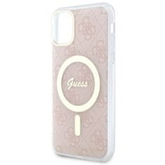 Guess Kryt Guess GUHMN61H4STP Apple iPhone 11 pink hardcase 4G MagSafe