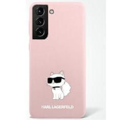 Karl Lagerfeld Kryt Karl Lagerfeld KLHCS23LSNCHBCP Samsung Galaxy S23 Ultra hardcase pink Silicone Choupette